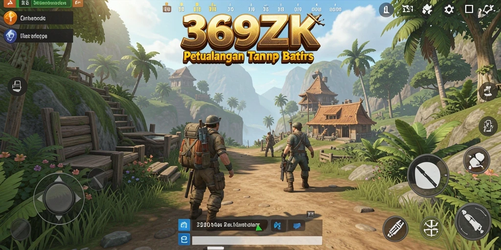 Tampilan aksi seru dalam gameplay Open World 369ZK.