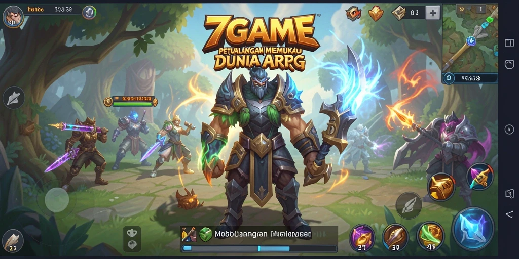 Tangkapan layar 7GAME yang menampilkan pertarungan epik dalam gameplay ARPG.
