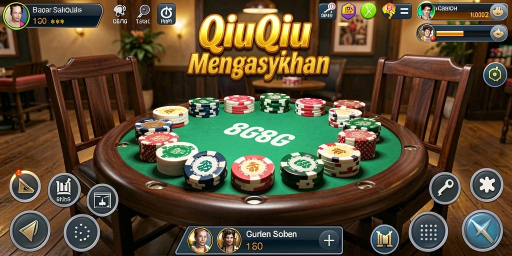 Gameplay QiuQiu yang seru dan menarik di 8G8G.