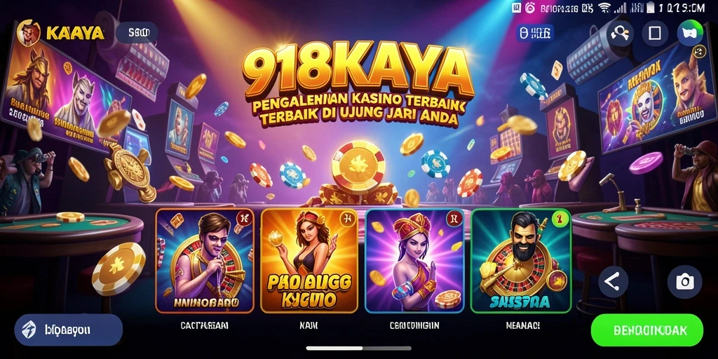 Tangkapan layar utama 918KAYA yang menunjukkan gameplay kasino yang mendebarkan.