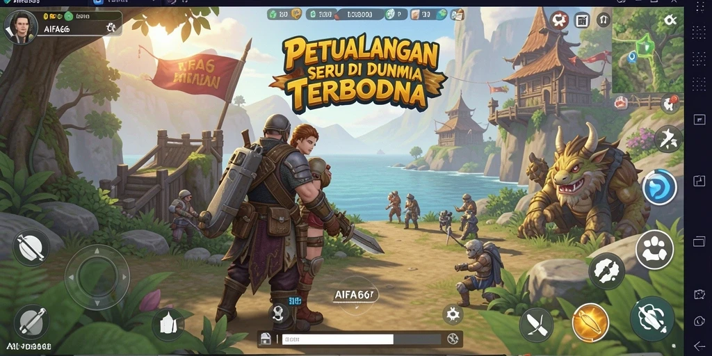 Gameplay AIFA66 menampilkan eksplorasi dunia terbuka yang memikat.