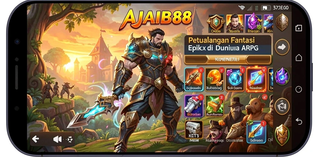 Gameplay AJAIB88 yang seru dan menantang, penuh aksi.