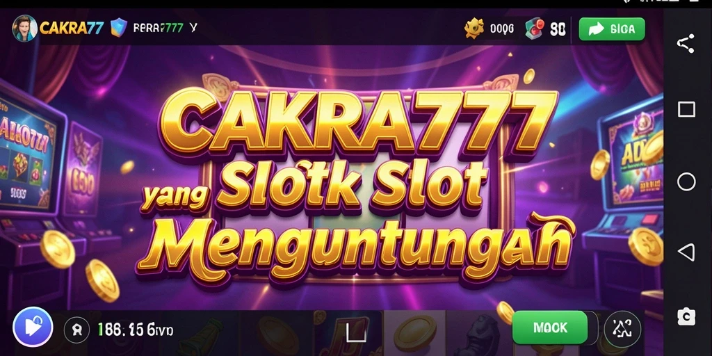 Tampilan gameplay CAKRA777 yang menarik dan mendebarkan.