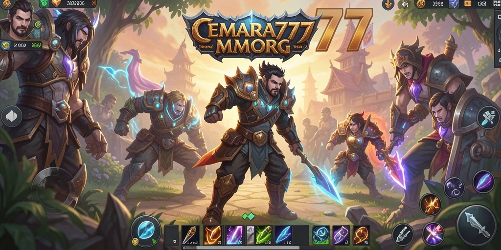 Tangkapan layar CEMARA777 menampilkan aksi seru dalam dunia MMORPG.