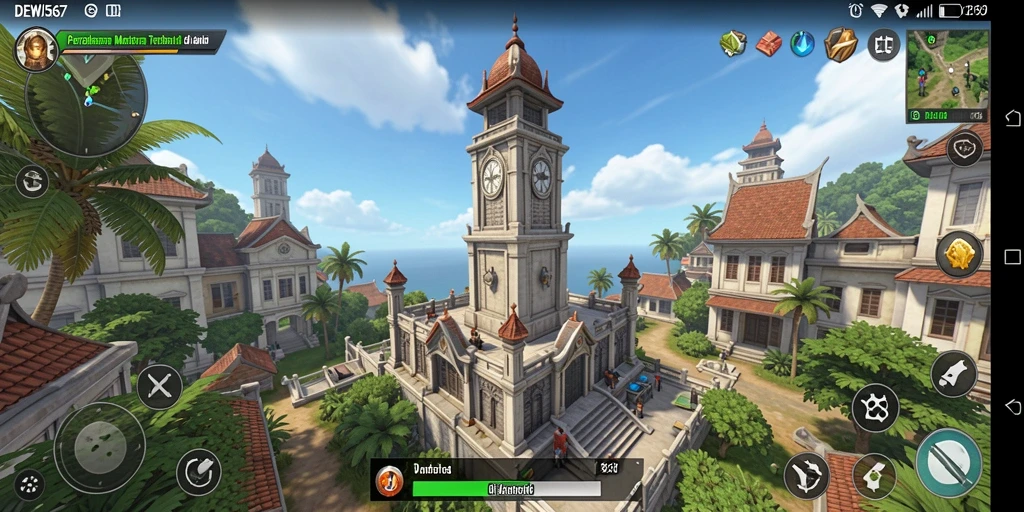 Tampilan gameplay yang menegangkan dalam DEWI567 Tower Defense.