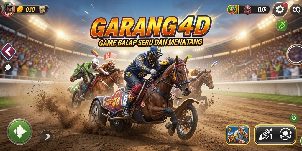 Screenshot utama GARANG4D menampilkan aksi balapan yang mendebarkan.