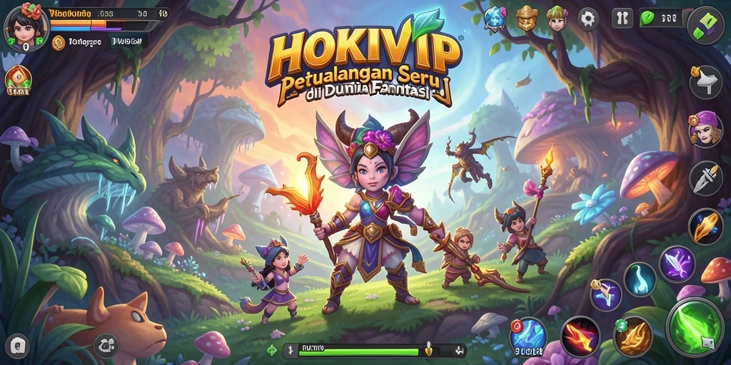 Gameplay HOKIVIP menampilkan petualangan yang menarik dengan tantangan seru.