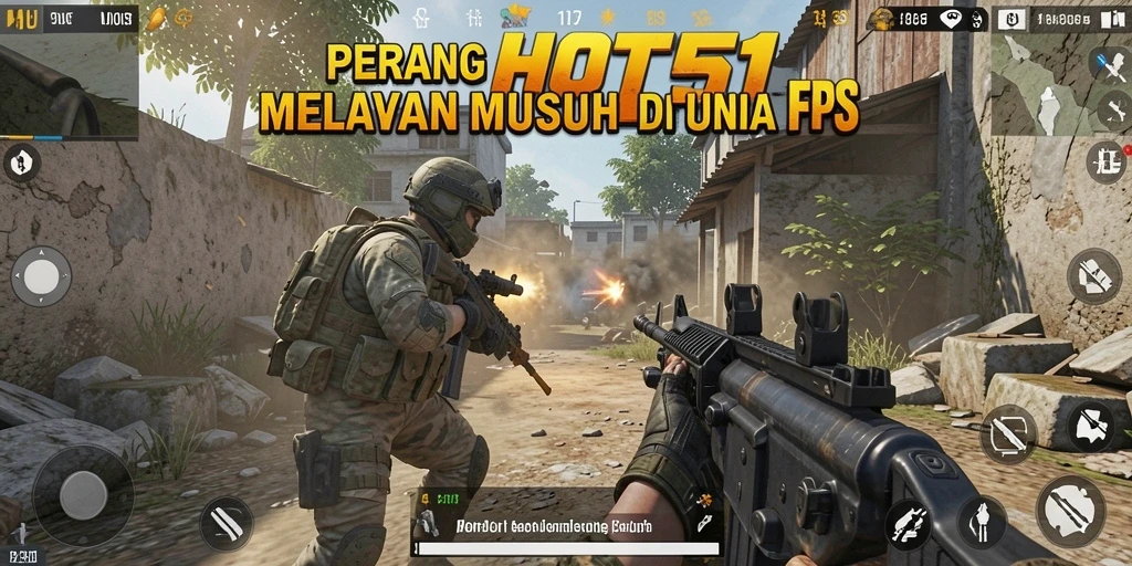 Gameplay HOT51 yang memukau dalam pertempuran FPS.