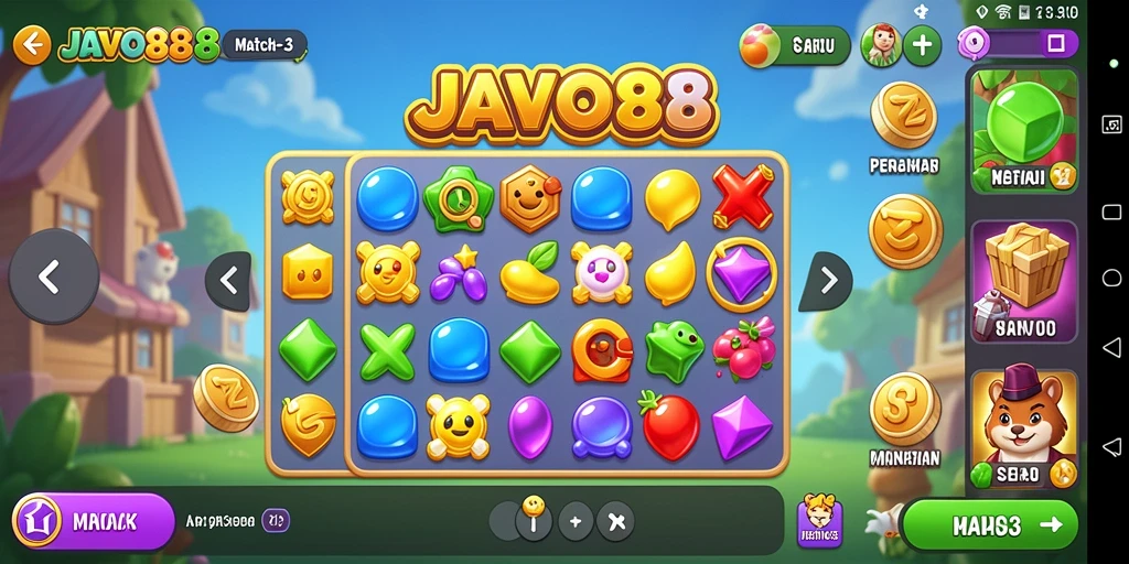 Tampilan gameplay JAVO88 yang menarik dan penuh tantangan.