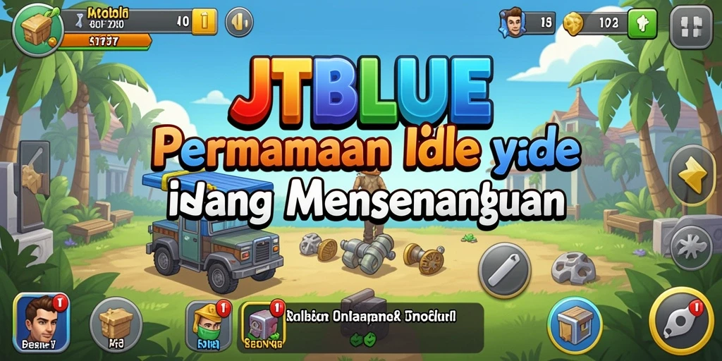 Screenshot gameplay JTBLUE menampilkan suasana santai dan menarik.