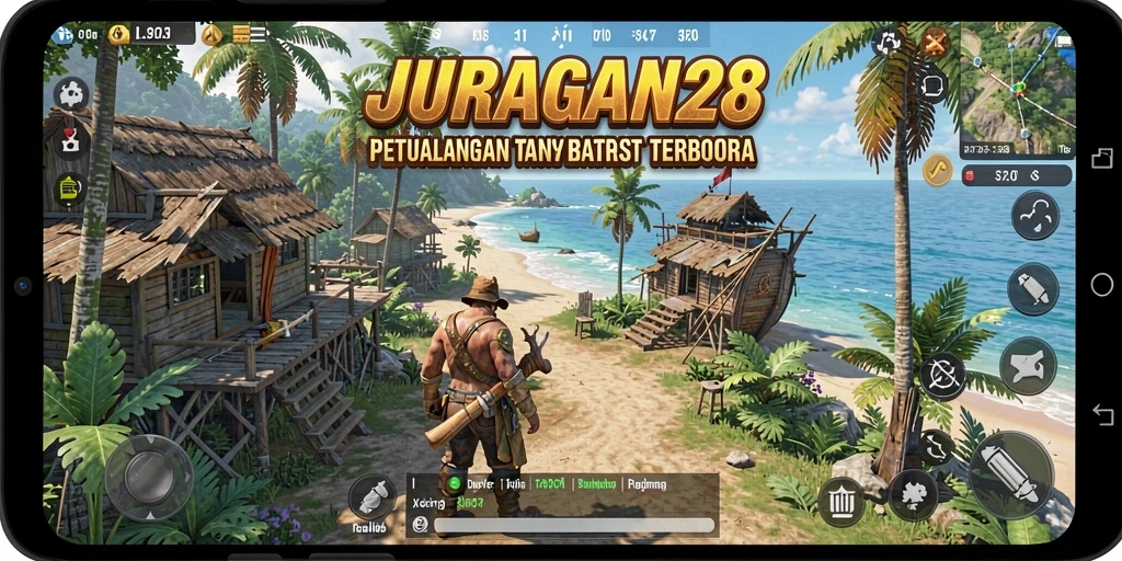 Gameplay seru dengan dunia terbuka yang luas di JURAGAN28.
