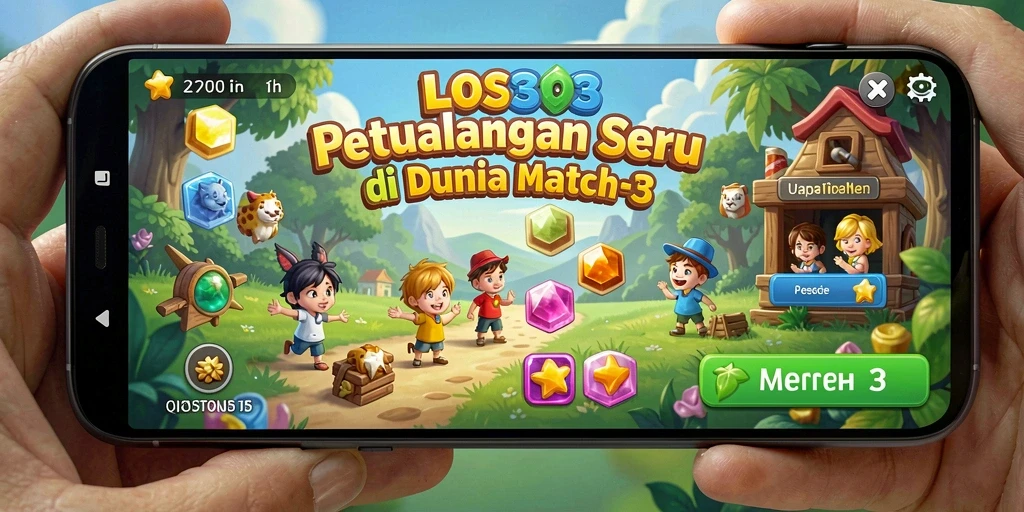 Tangkapan layar gameplay menarik dari LOS303 di dunia Match-3.