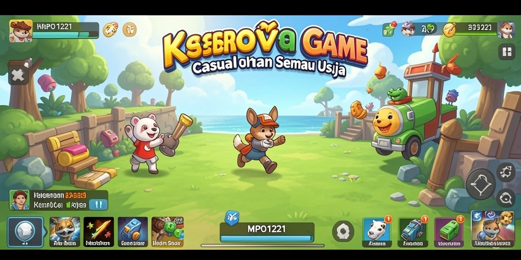 Tampilan gameplay <strong>MPO1221</strong> yang cerah dan menarik.