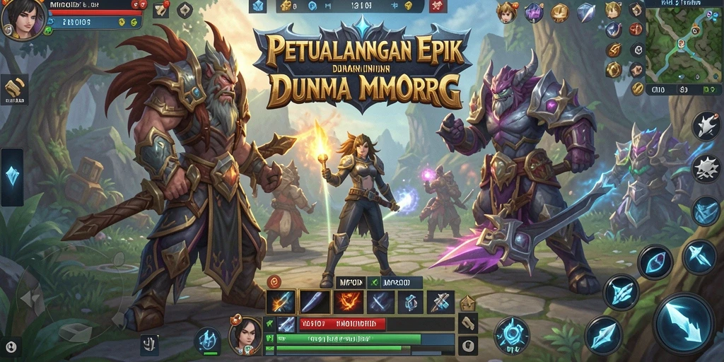 Tangkapan layar MPOID menunjukkan aksi seru di dunia MMORPG.