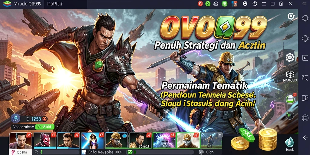Tampilan menarik dari gameplay OVO99 dengan aksi seru TPS.