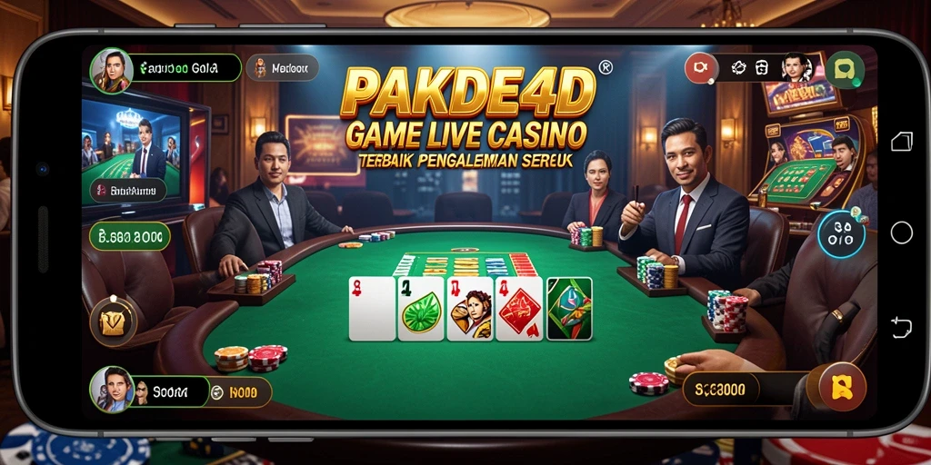 Tampilan gameplay Live Casino yang menarik dari PAKDE4D.