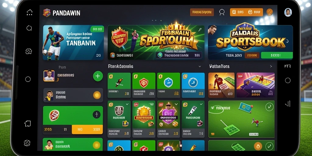 Screenshot gameplay Sportsbook PANDAWIN yang menarik dan interaktif.