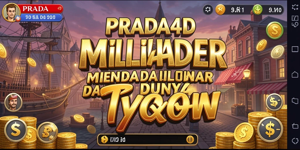 Screenshot gameplay PRADA4D menampilkan manajemen bisnis yang seru.