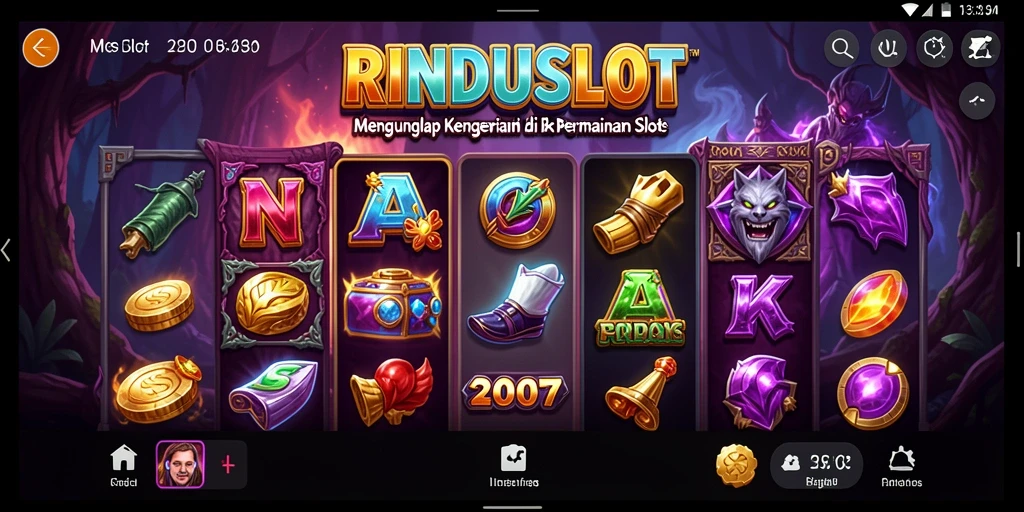 Tampilan menakutkan dari gameplay RINDUSLOT yang penuh ketegangan.