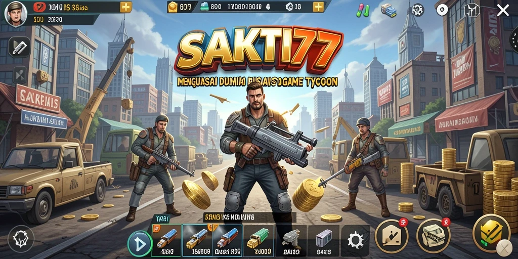 Tampilan gameplay SAKTI77 yang menarik dengan strategi bisnis yang mendebarkan.