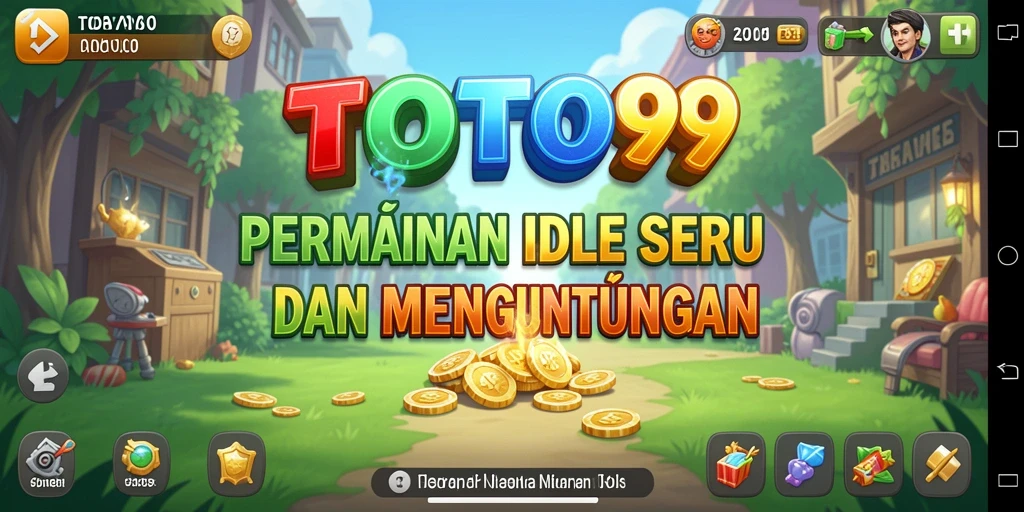 Tangkapan layar utama TOTO99 menampilkan gameplay seru dalam genre Idle.