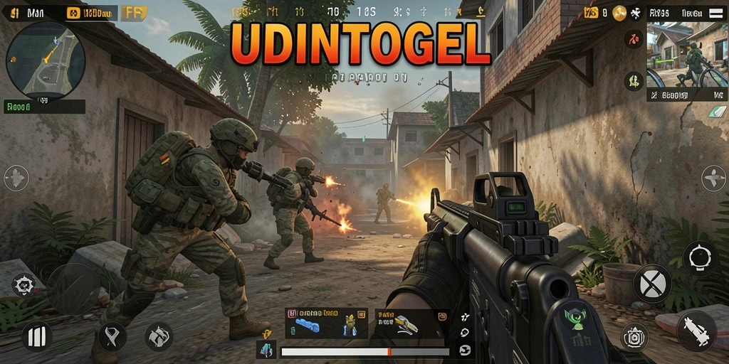 Tampilan gameplay UDINTOGEL yang menegangkan dan mendebarkan.