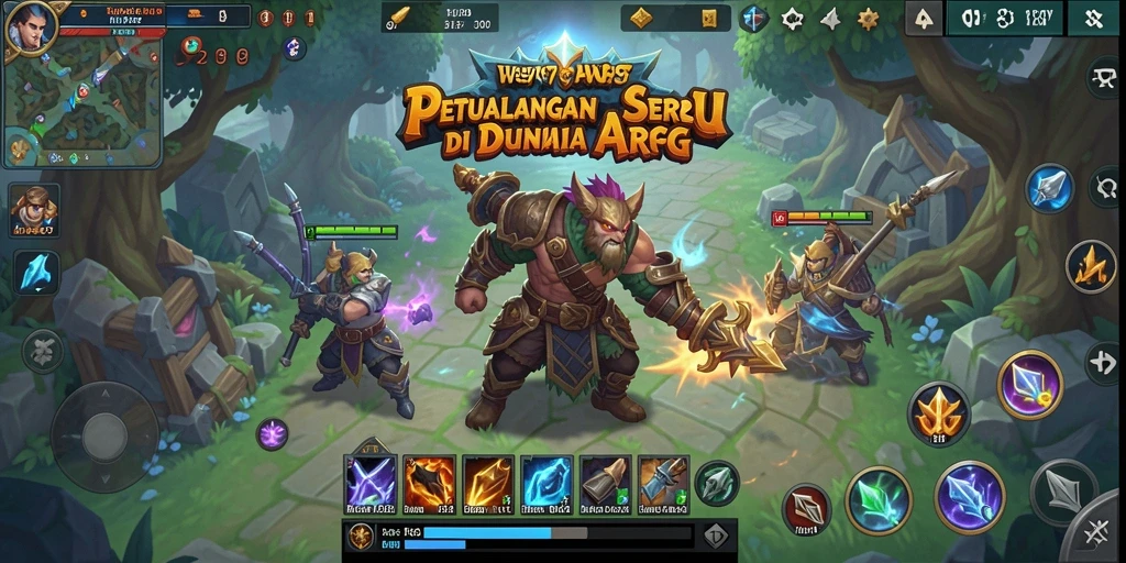 Screenshot utama WG87 menampilkan aksi seru dalam pertarungan ARPG.